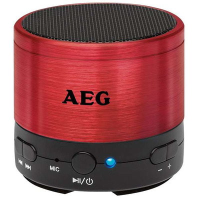 AEG Altavoz bluetooth BSS 4826 rojo