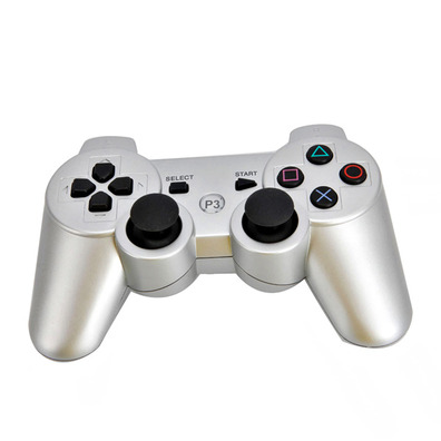 Mando inalámbrico para PS3 DoubleShock III Silver (No oficial)