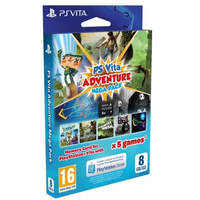 PSVita Adventure Megapack (Memory card 8 GB + 5 Juegos)