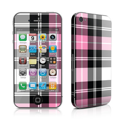 Skin Pink Plaid iPhone 4
