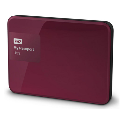 Disco duro externo Western Digital 1tb 2.5 USB 3.0 My Passport Ultra  Rojo