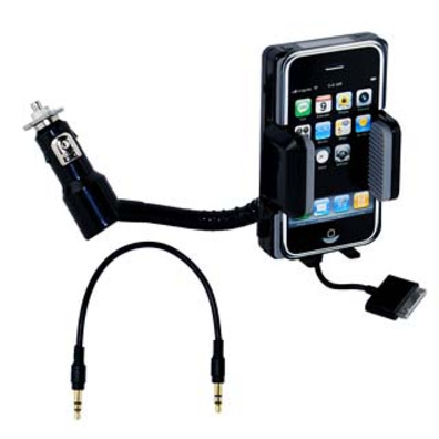 Manos Libres Car Kit con Transmisor FM - iPhone 3GS/3G/2G/iPod