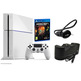 Playstation 4 (500 GB) White + Minecraft + Stereo Headset + Dual Dock Charger
