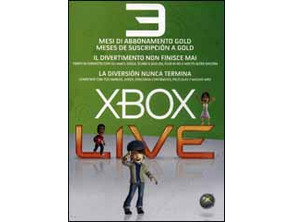Tarjeta Prepago Xbox 360 Live Gold 3 meses