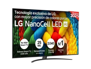 Añadir a la cesta TV LG 86NANO81A6A NanoCell 86" 4K Ultra HD Smart en Color Negro TV LG 86NANO81A6A NanoCell 86" 4K Ultra HD Smart en Color Negro