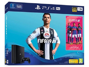 Consola PS4 1tb Pro Black + Fifa 19