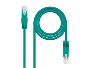 Cable de Red CAT6 UTP RJ45 Latiguillo 0.25m Verde NANOCABLE