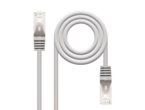Cable de Red Latiguillo RJ45 FTP CAT6 AWG24 10M Gris Nanocable