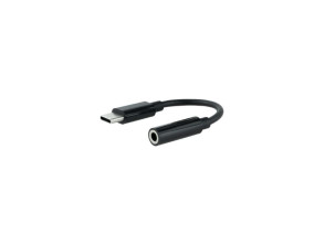 ADAPTADOR DE AUDIO USB-C A JACK 3.5mm NEGRO NANOCABLE - 11CM