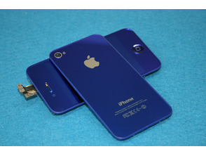 Carcasa Completa iPhone 4 Azul Metálico
