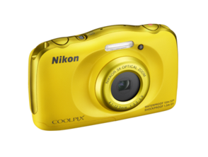 Cámara NIKON COOLPIX S33 Amarilla KIT Acuática