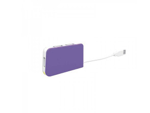 Hub USB 4 Puertos Morado - Práctico y Compacto