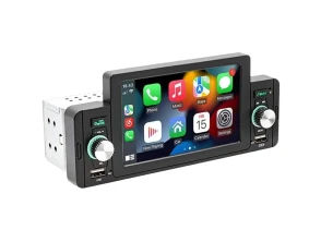 Autorradio SWM 160C 5 pulgadas Bluetooth Carplay USB Negro 1 DIN