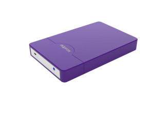 CAJA EXTERNA USB 2.5'' SATA SCREWLESS MORADO APPROX