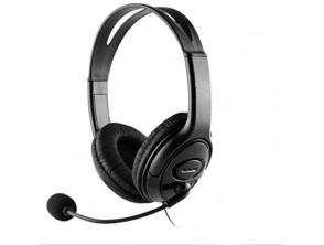 Headset USB Coolbox Coolchat U1 - Conexión por USB - Cable 2m - Micrófono Flexible Ajustable con Silenciado