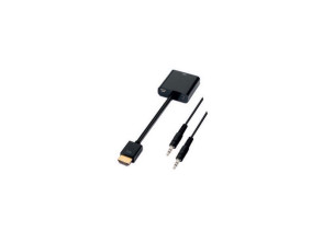 Añadir a la cesta Conversor HDMI a VGA + Audio 10 cm Negro - Nanocable Conversor HDMI a VGA + Audio 10 cm Negro - Nanocable
