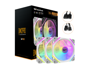 VENTILADOR AUXILIAR DM-12 120 PRO A-RGB BLANCO DARKFLASH KIT 3