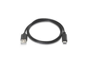 Cable USB 2.0 3A Tipo USB-C/M a/a 1 m Negro Nanocable