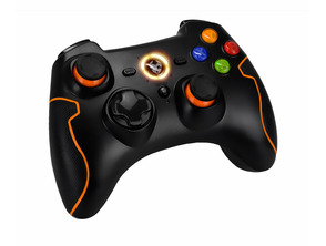 GAMEPAD KROM KHENSU PC PS3 NEGRO/NARANJA