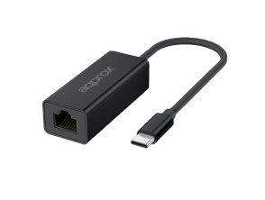 Añadir a la cesta Adaptador de Red RJ45 2.5Gb a USB Type C - Approx APPC57 Adaptador de Red RJ45 2.5Gb a USB Type C - Approx APPC57