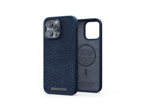 Funda MagSafe iPhone 14 Pro Max Piel de Salmón Azul Petróleo NJORD
