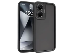 Funda Xiaomi Poco F7 Square Liquid Premium Negro - Protección Elegante y Resistente