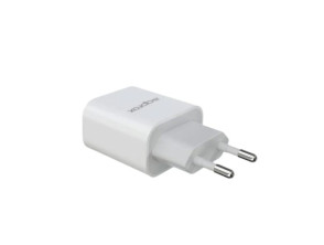 Cargador USB Blanco 18W Type-C con Enchufe de Viaje/Pared - Approx