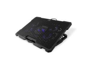 Añadir a la cesta Base de Refrigeración Coolbox para Portátiles hasta 17" - Con 5 Ventiladores LED Azul, Regulable, 4 Alturas Base de Refrigeración Coolbox para Portátiles hasta 17" - Con 5 Ventiladores LED Azul, Regulable, 4 Alturas