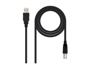 Añadir a la cesta CABLE USB 2.0 IMPRESORA TIPO USB A/M-B/M 1 M NEGRO NANOCABLE CABLE USB 2.0 IMPRESORA TIPO USB A/M-B/M 1 M NEGRO NANOCABLE