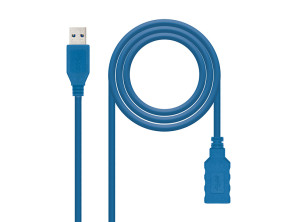 Añadir a la cesta NANOCABLE - Cable USB Tipo A/M - A/H 1 metro azul NANOCABLE - Cable USB Tipo A/M - A/H 1 metro azul
