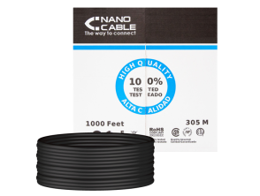 Añadir a la cesta Bobina de Cable de Red RJ45 Cat5e UTP Rígido Awg24 Impermeable Nanocable 305m Bobina de Cable de Red RJ45 Cat5e UTP Rígido Awg24 Impermeable Nanocable 305m