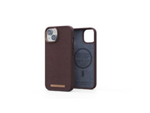 FUNDA MAGSAFE IPHONE 14 PIEL MARRON OSCURO NJORD