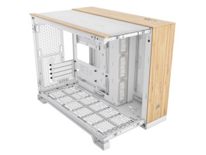 CAJA CORSAIR MICROATX 2500X TG BLANCA/BAMBÚ