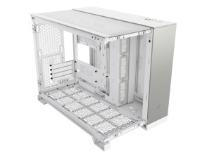 CAJA CORSAIR MICROATX 2500X TG WHITE/SATIN GRAY ALUMINUM