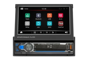 Autorradio 1 DIN SWM 9901C-S Negro con Pantalla de 7 Pulgadas, Bluetooth, Mirror Link, CarPlay y USB