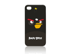 Carcasa Angry Birds Negra iPhone 4/iPhone 4S