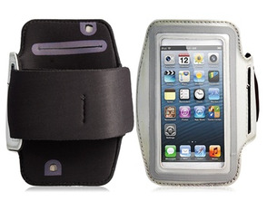 Brazalete deportivo para iPhone 5 Plata