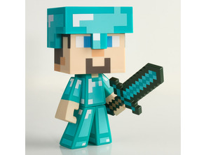 Añadir a la cesta Muñeco Minecraft Steve Diamante Muñeco Minecraft Steve Diamante