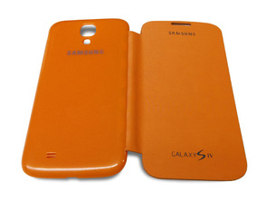 Funda tipo libro para Samsung Galaxy S4 Naranja