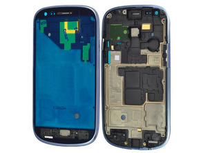 Marco frontal Samsung Galaxy S3 Mini Azul
