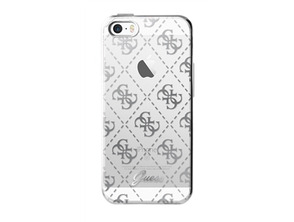 Añadir a la cesta Funda TPU 4G Transparente Plata Apple iPhone 5/5S/SE Guess Funda TPU 4G Transparente Plata Apple iPhone 5/5S/SE Guess