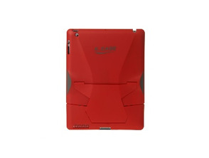 Carcasa rígida con soporte para iPad 2 K.Case Roja