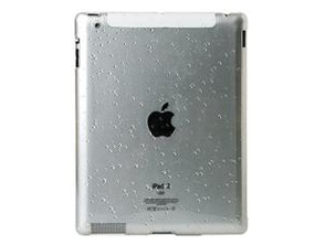 Durable Plastic Drop Design iPad 2 Open-face Case (Transparent)