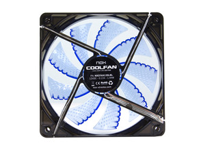 Nox Ventilador Caja Cool Fan 12cm Led Azul