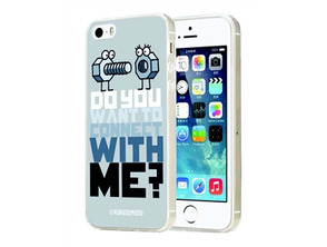 Funda TPU Gris Enrosque AppleiPhone 5/5S/SE Kukuxumusu