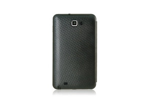 Funda de cuero ultrafina para Samsung Galaxy Note i9220 Negra