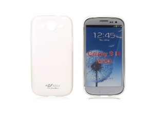 Carcasa ultrafina para Samsung Galaxy S III (Blanco transparente