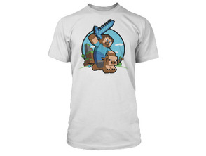 Añadir a la cesta Camiseta Minecraft - Pig Riding XL Camiseta Minecraft - Pig Riding XL