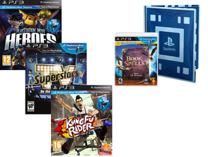 Añadir a la cesta Playstation Move Pack PS3 (PS Move Heroes + Wonderbook + TV SuperStars + Kung Fu Rider) Playstation Move Pack PS3 (PS Move Heroes + Wonderbook + TV SuperStars + Kung Fu Rider)