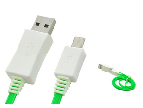 Añadir a la cesta Cable de recarga luminoso para Samsung Galaxy/Nokia/HTC Verde Cable de recarga luminoso para Samsung Galaxy/Nokia/HTC Verde